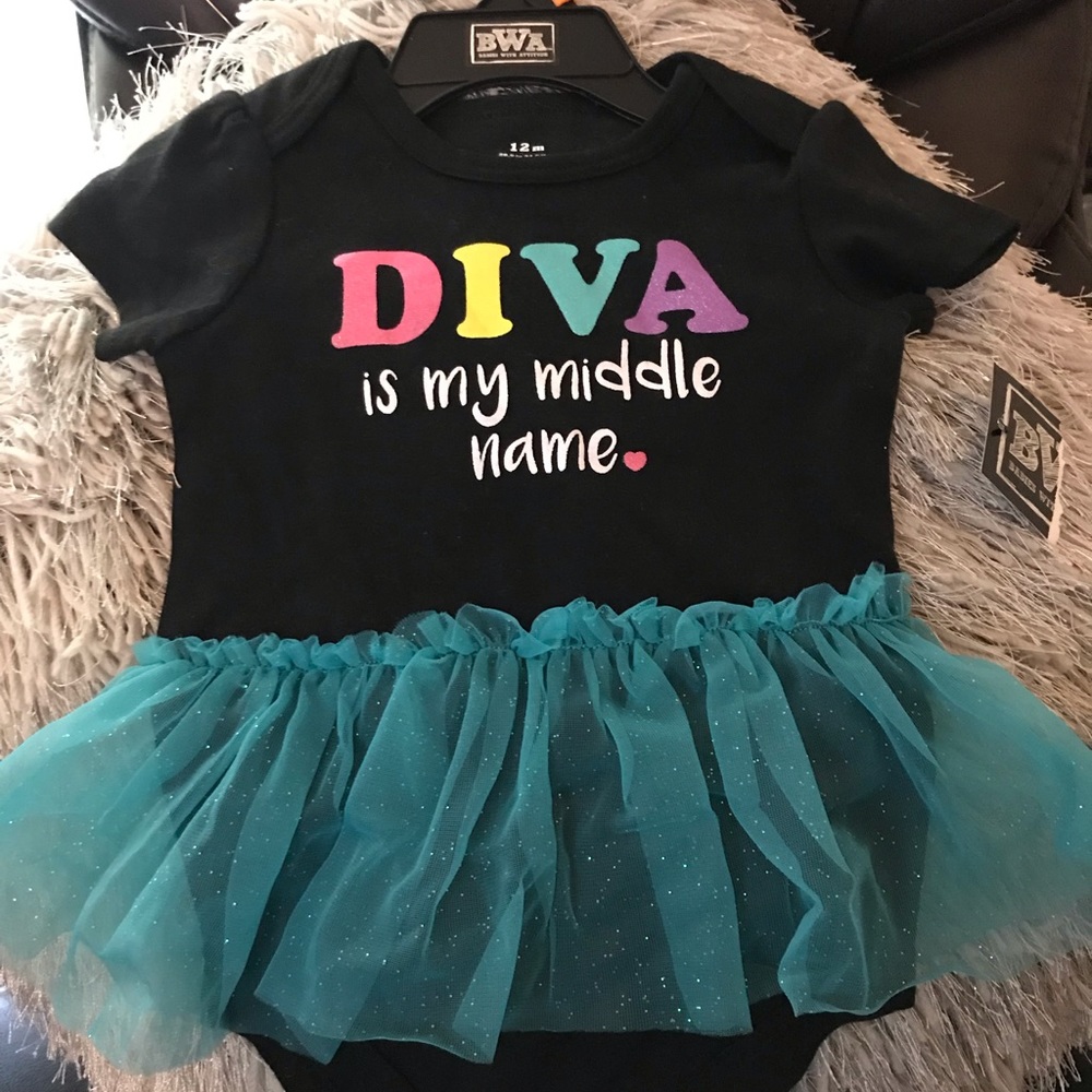 Cute Diva is my middle name dress with a tutu